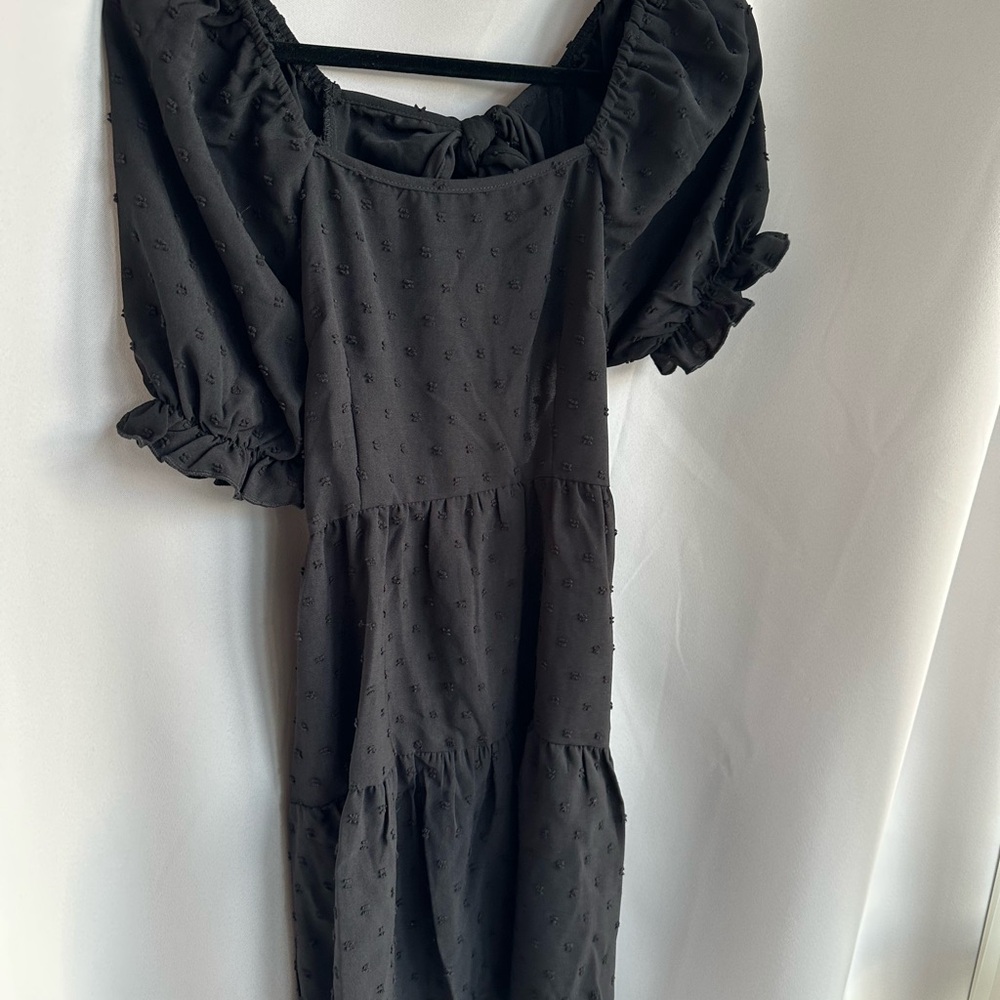 Charming Black open back Dress